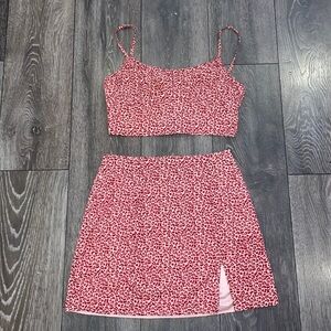 Pink cheetah print tiger mist set